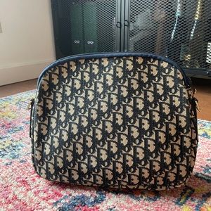 VINTAGE DIOR JACQUARD MONOGRAM POUCH BAG